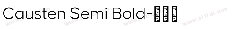 Causten Semi Bold字体转换